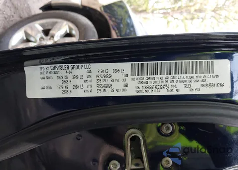 2014 Ram 1500 Big Horn from USA, damaged, VIN 1C6RR6GT4ES324734